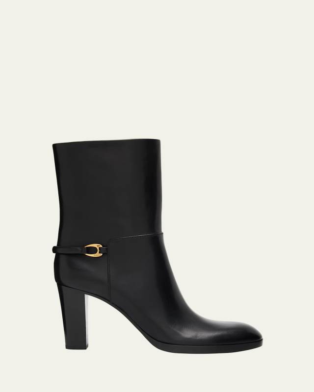 Sulpice Smooth Leather Booties